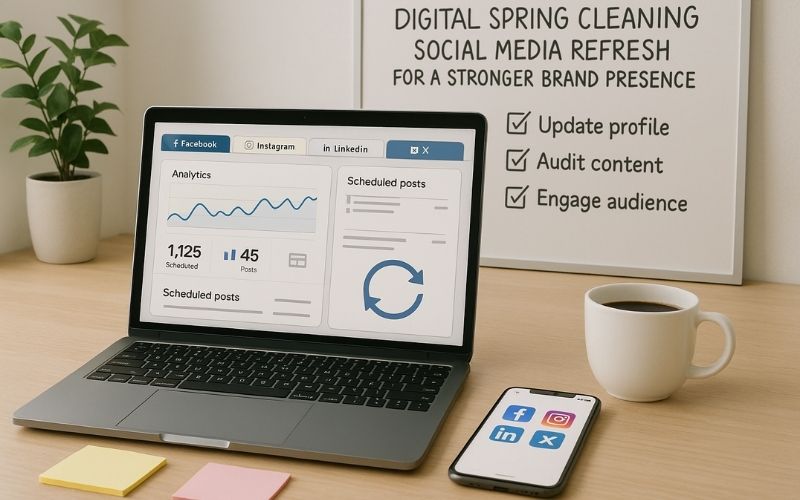 Blog Banner_Digital Spring Cleaning Social Media Refresh for a Stronger Brand Presence
