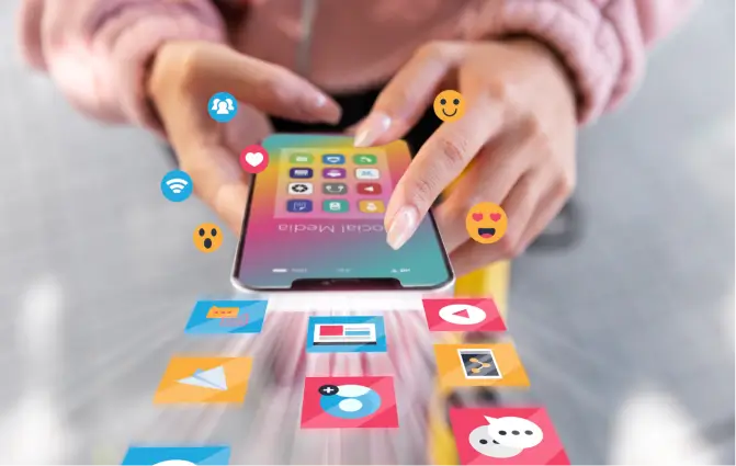 Social media strategy that helps businesses connect with users through consistent posts and clear messaging.