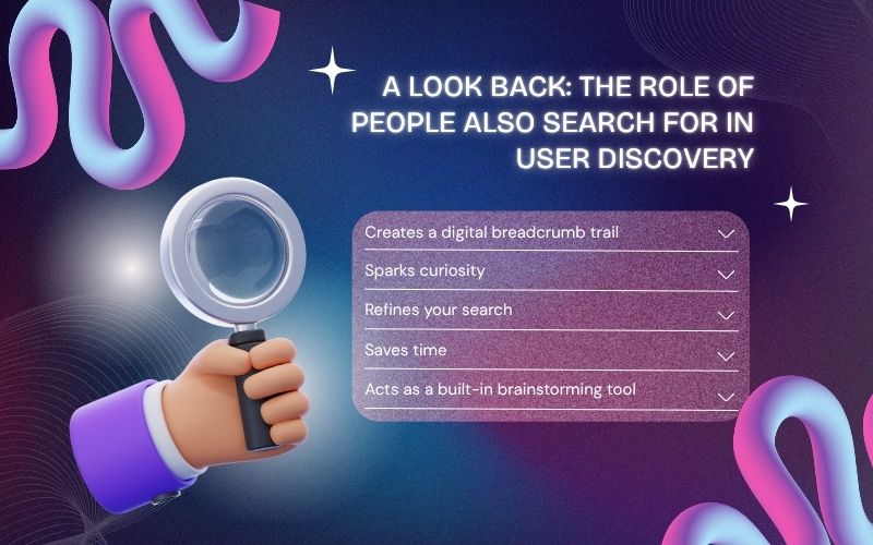 A Look Back: The Role of People Also Search For in User Discovery