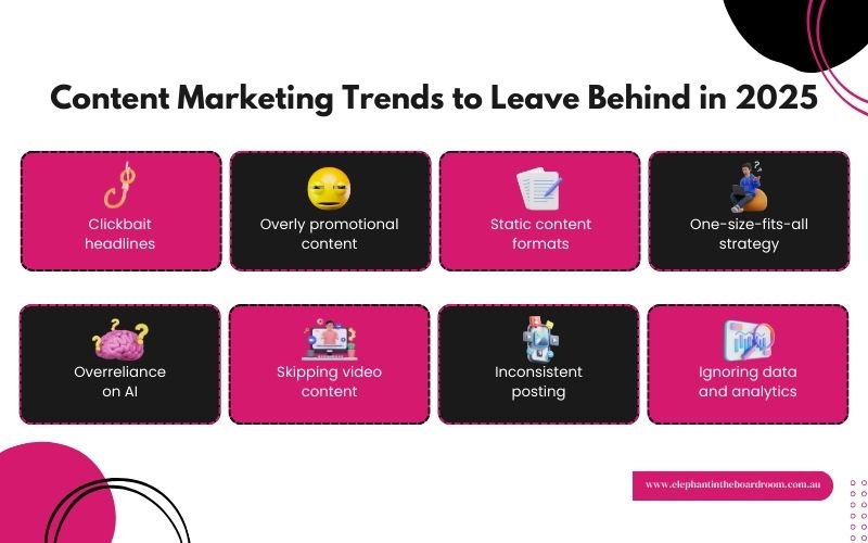Content Marketing Trends to Leave Behind in 2025