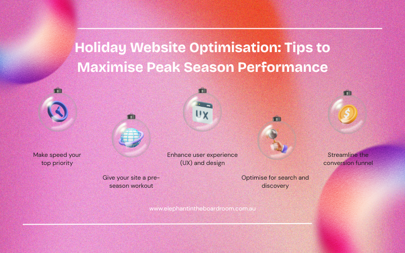 Holiday Website Optimisation: Tips to Maximise Peak Season Performance