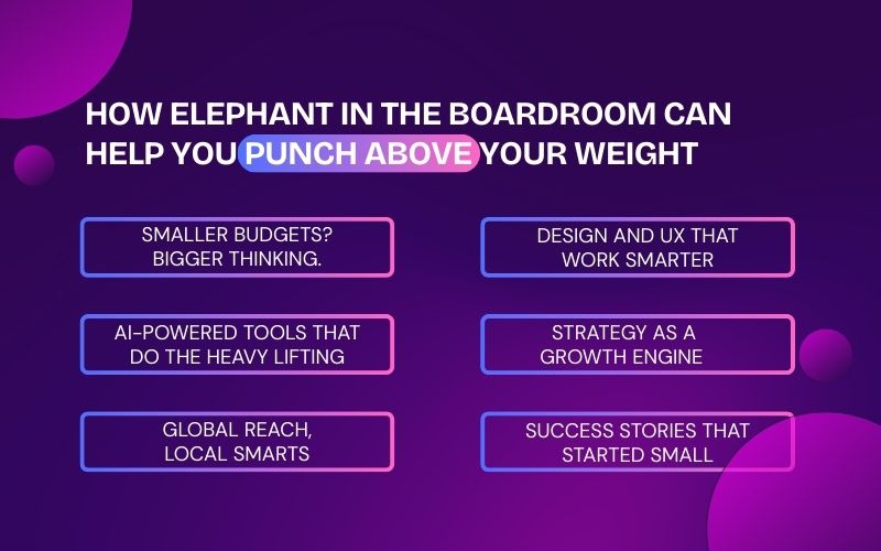 How Elephant in the Boardroom can Help you Punch above your Weight