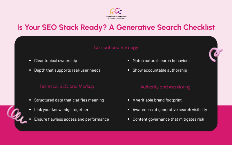 Is Your SEO Stack Ready? A Generative Search Checklist